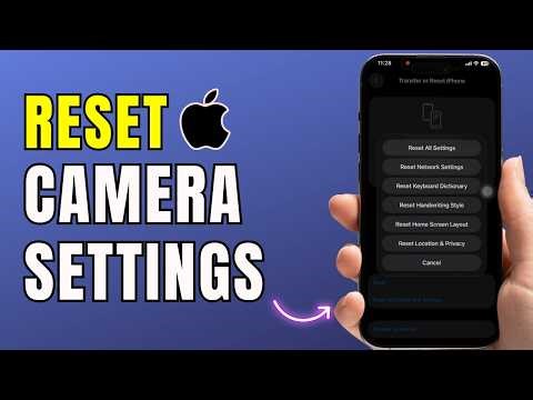 How To Reset Camera Settings on iPhone (Easy Guide 2026) | Restore Default Camera Settings