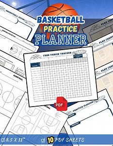 Basketball Practice Planning Sheets 8.5x11" | 10 digital downloads | basketball
