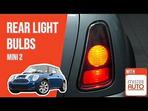 How to replace the rear light bulbs Mini mk2 💡