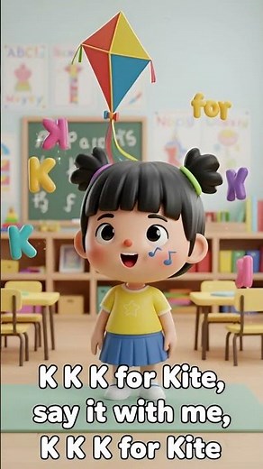 Kite 🪁 & the Letter K | Phonics for Kids