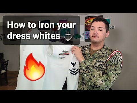 How to iron your Dress Whites/Blues without burning a hole through them 🤦‍♂️