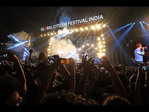 COLDPLAY *india* full concert LIVE global citizen festival india 'part 1'