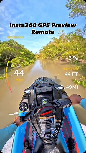 Daniel do Nascimento 🇧🇷🇺🇸 on Instagram: "Turn every ride into a performance dashboard. 🚀 The @insta360 GPS Preview Remote with the @insta360 X5 tracks: ✅Speed ✅Slope ✅Inclination ✅Distance ✅Elevation & More And overlays it directly into your edit. . Perfect for athletes, creators, and explorers🌊 . Link In Bio . 🎥 - Insta360 X5 with Insta360 GPS Preview Remote 🚤 - 2026 @seadoo RTX-X325 GulfStream Blue 📍 - Amazonia . ⚠️Do not 