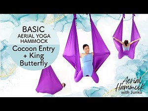 Aerial Hammock Tutorial | Cocoon to King Butterfly | Aerial Yoga by Junko