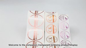 Etiquettes Self-Adhesive Customized Print Logo Waterproof Gold Foil Cosmetic Clear Labels Custom Text Logo Transparent Stickers