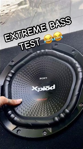 EXTREME BASS TEST 😂😂#automobile #speaker #bass #subwoofer