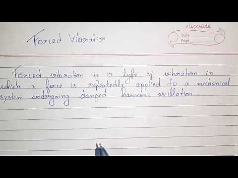 Forced Vibration : Differential Equation and its Solution (With PDF Notes)