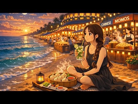 Relaxing Ghibli Beach Journey 🌊 | Dreamy Anime Travel Story