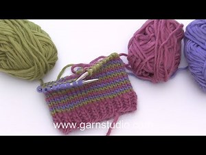 How to knit stripes with no jog / Helix knit