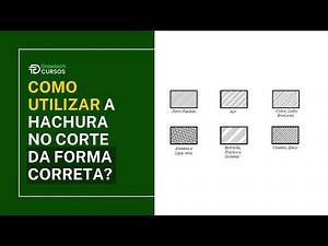 Como utilizar a hachura no corte da forma certa em desenho mecânico