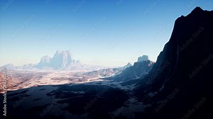 rock formations in the Nevada desert at valley of Fire State Park Stock Video