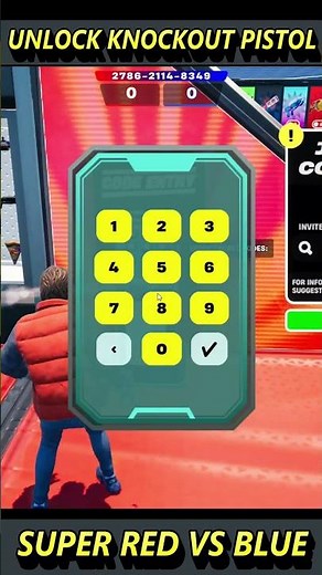HOW TO UNLOCK KNOCKOUT PISTOL -SUPER RED VS BLUE TYPICAL GAMER - FORTNITE CREATIVE