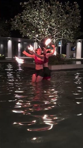 🇫🇯 FIJI—Fire dancers perform