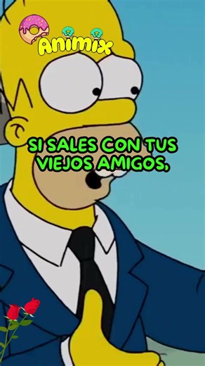 el Abuelo Simpson no puede salir con sus amigos 😎#thesimpsons