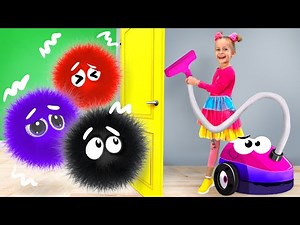 Vacuum cleaner and Robot Cleaner Song | Good Habits Song | Maya Mary Mia Family Show