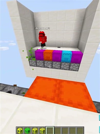 Minecraft Color Challenge Moment... #minecraft #shorts