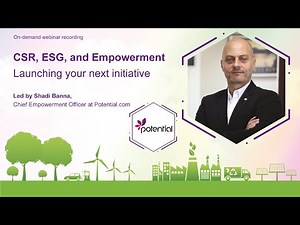 CSR, ESG, and Empowerment - Launching your next initiative