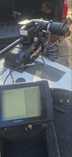 Garmin Ultra 106sv Install mounted transducer to trolling motor