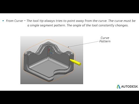 Autodesk PowerMill - 5 axis - From Curve - Tool Axis
