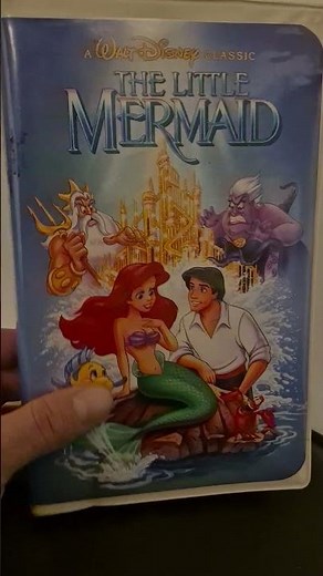 Original 1989 #disney #vhs the little mermaid black diamond #banned #cover