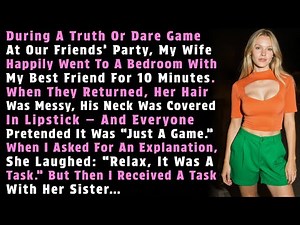 During A Truth Or Dare Game At Our Friends’ Party, My Wife Happily Went To A Bedroom With My…