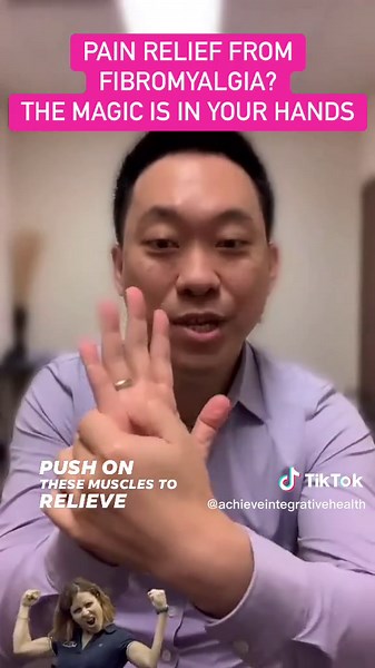 Pain Relief from Fibromyalgia? The Magic is in your Hands! Need more help? Schedule an Initial Exam today - https://bit.ly/AIH-Special-T #achieveintegrativehealth #anythingisachieveable #acupuncture #qraacupuncture #neurologyacupuncture #acupuncturist #homeexercises #fibromyalgia #fibro #backpain #quickrelief #tiktokacu #fyp #fypシ Disclaimer: This video is for general informational purposes only. Log in to https://bit.ly/AIH-Disclaimer to learn more.