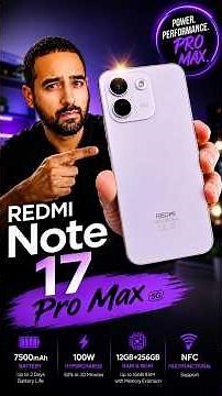 REDMI Note 17 Pro Max: HUGE Battery + IP68?! 🔥