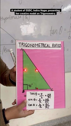 Model on Trigonometry #maths #Pupil Teacher #mathematics #mathstricks #science