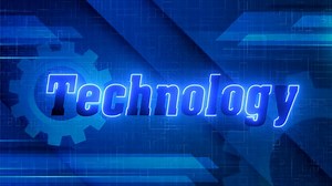 Technology, Title, Background. Free Stock Video