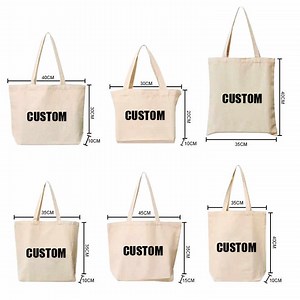 Eco-Friendly Cotton Canvas Tote Bags with Rope Handles Custom Printed Sublimation Blanks Fashion Style for Wholesale