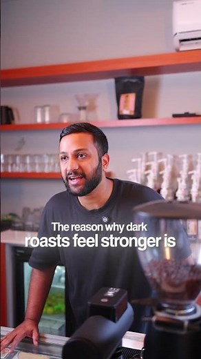 Do you think dark roast coffee is stronger? ☕😳