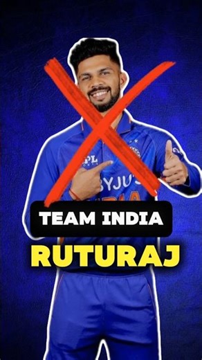 "Why BCCI Always Ignores Ruturaj Gaikwad? 😡💔 #RuturajGaikwad"#shorts #cricket