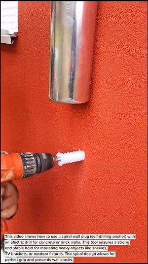 Genius Wall Plug Installation Trick! Easy Way to Mount Heavy Objects on Concrete Walls | DIY Tool"