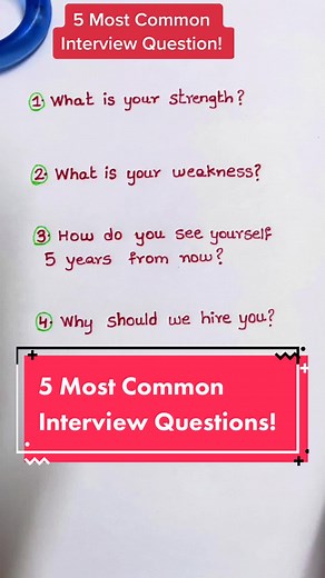 Top 5 Common Interview Questions - Answered!