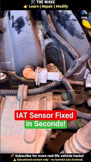 Fix Intake Air Temperature Sensor Connector – Easy Car Hack! #carrestorationproject #themake