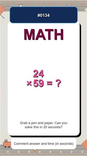 Multiply Before Time Runs Out #0134