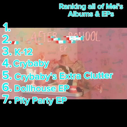 Ranking all of Melanie Martinez's Albums & EPs (Redo) # #melanieeditor #crybaby #album #fyp #ep