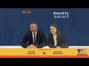 EUROPEAN TEAM CHESS CHAMPIONSHIP 2023 - ROUND 5 LIVE