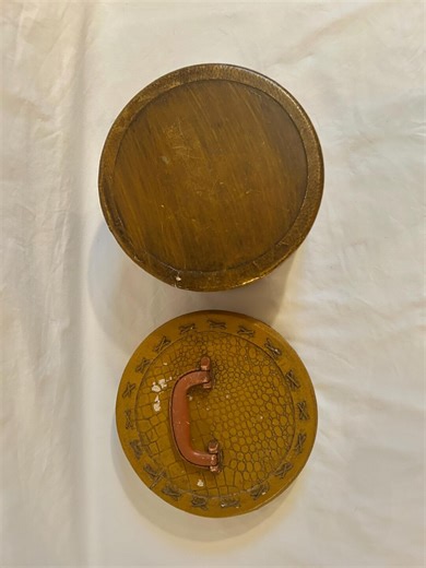 Mid Century Modern Silk Lined Hat Box With Faux Aligator Skin. - Etsy