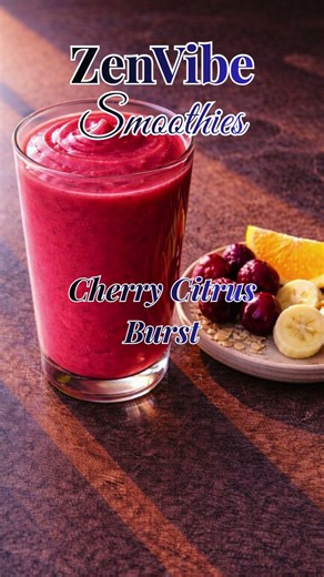 Cherry Citrus Burst #zenvibesmoothies