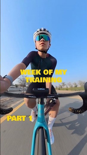 My cycling training week, part 1