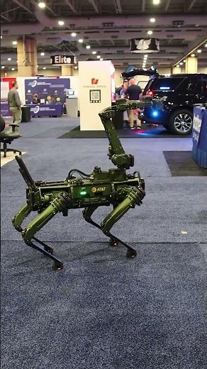 ‪@FirstNet‬First Responder Robo-Dog: SWIMS, Climbs & Patrols Disaster Zones! #shorts #ytshorts