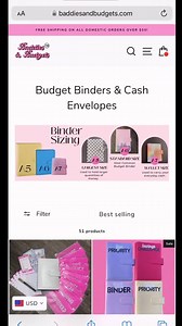 Design a custom cash stuffing binder with me
