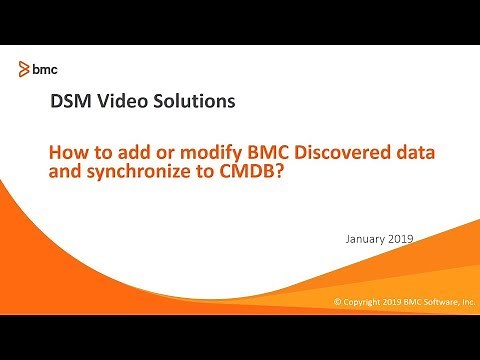 BMC Discovery: How to add or modify BMC discovered data and synchronize to CMDB?