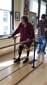 Maryanne trialed the @ossur Power Knee today. Listen to her comments. As a bilateral amputee, the powered assist of getting out of the chair and walking up the ramp was very helpful. Great job Maryanne 👏👏 Amputee Coalition #prostheticsinmotion #iamadaptive #amputeelife #PIM #amputeestrong #adaptandovercome #custommade #TeamPIM #bionic #bilateralamputee #ossur #powerknee | Prosthetics In Motion