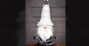 Festive, Fun And Easy Tinsel Tree Gnome For Christmas