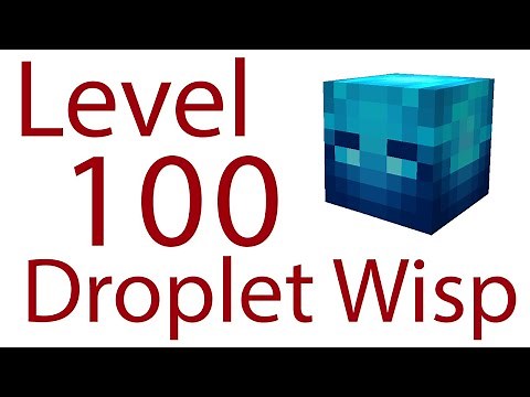 Level 100 Droplet Wisp | SkyBlock | Hypixel | Minecraft | #Shorts