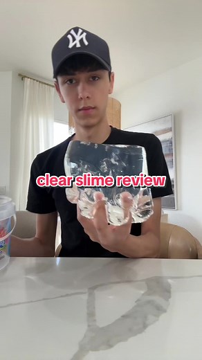 clear slime review 🫡 | clear slime