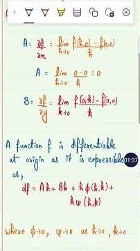 several variable function is differentiable