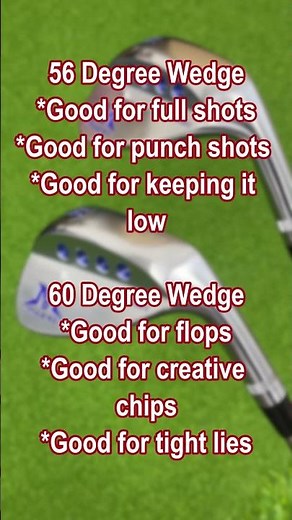 56° vs 60° Wedge: Which One Should You Use? 🏌️‍♂️⛳ #golfshorts #mazelgolf